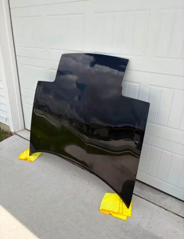 Gloss Black Replacement Hood Panel – OEM-Style Steel Hood