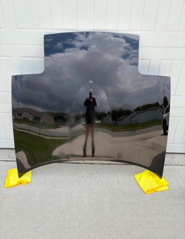 Gloss Black Replacement Hood Panel – OEM-Style Steel Hood