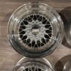 Genuine BBS RS Style 3-Piece Polished Mesh Wheels Set (4 Wheels)