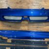 IMG_7925 Complete OEM Mini Cooper (R50/R52/R53 generation) John Cooper Works (JCW) Aerodynamic Body Kit finished in metallic blue (Hyper Blue).