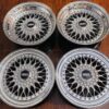 IMG_8184 15" BBS RS Style Modular Mesh Wheels Set (4x100 Fitment) – Silver / Polished Lip