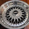 IMG_8185 15" BBS RS Style Modular Mesh Wheels Set (4x100 Fitment) – Silver / Polished Lip