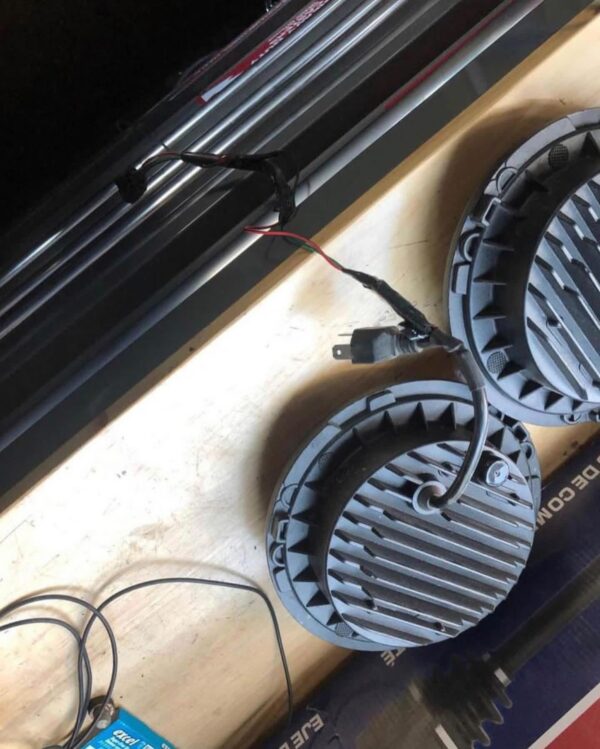 IMG_8272 7" Round LED Halo Projector Headlights w/ DRL (Pair)