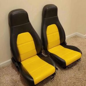 IMG_8338 Black & Yellow Sport Bucket Seat Set
