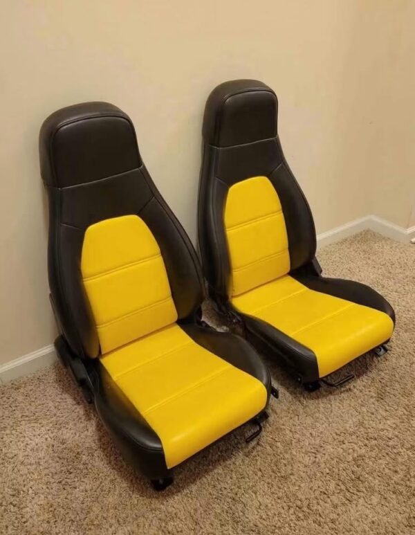 IMG_8338 Black & Yellow Sport Bucket Seat Set