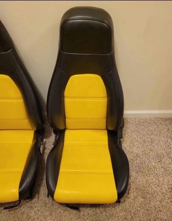 IMG_8340 Black & Yellow Sport Bucket Seat Set