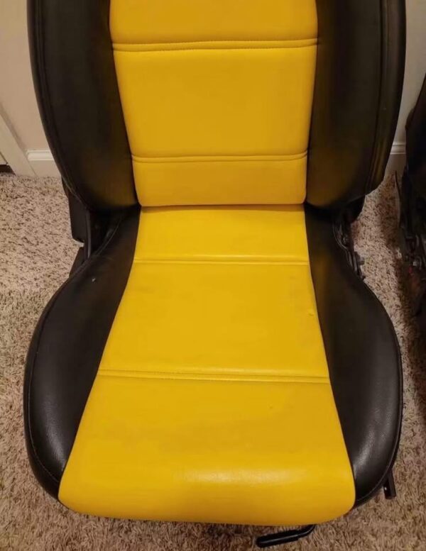IMG_8341 Black & Yellow Sport Bucket Seat Set