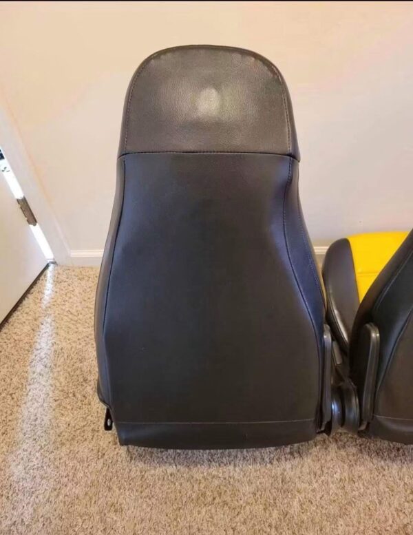 IMG_8343 Black & Yellow Sport Bucket Seat Set