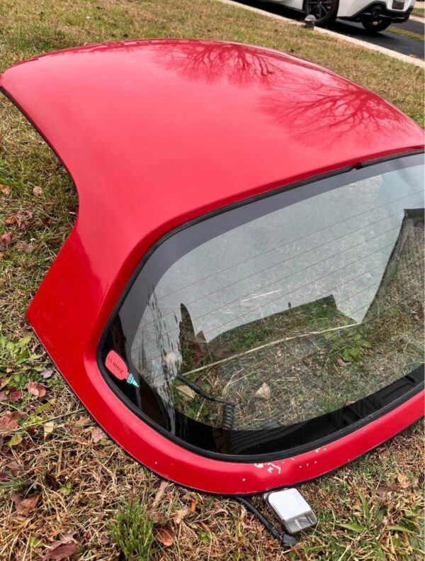 IMG_8795 OEM Mazda MX-5 Miata NA / NB (1990–2005) Removable Hardtop (Classic Red) with Rolling Storage Cart