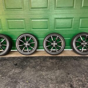 IMG_8814 OEM Mazda MX-5 Miata ND (2016+) 17" Dark Gunmetal Alloy Wheels & Tires (Set of 4)