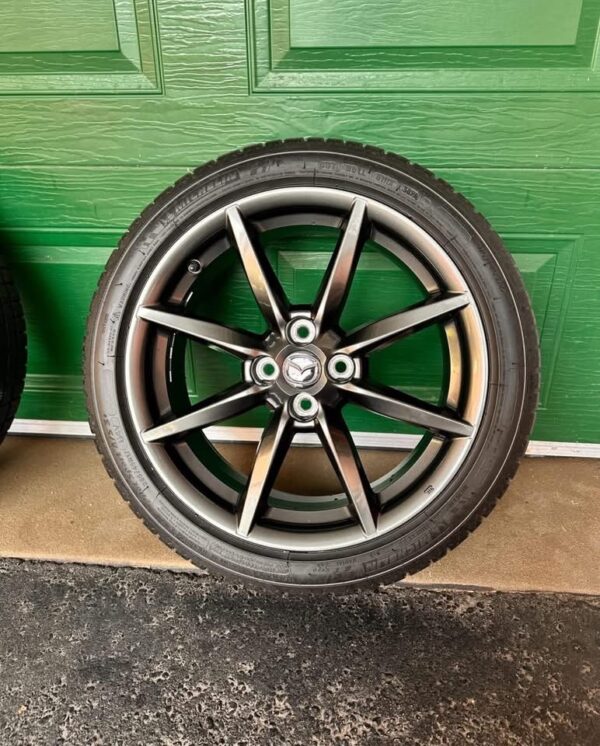 IMG_8816 OEM Mazda MX-5 Miata ND 17-Inch Factory Alloy Wheels with Tires – Set of 4 (2016–2023)