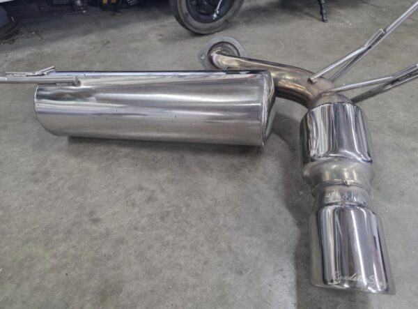 Screenshot High-Flow Polished Stainless Steel Rear Muffler Section – Single Tip (Mazda MX-5 Miata)