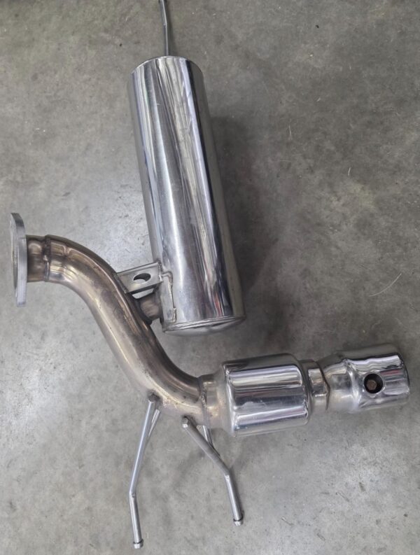 Screenshot High-Flow Polished Stainless Steel Rear Muffler Section – Single Tip (Mazda MX-5 Miata)