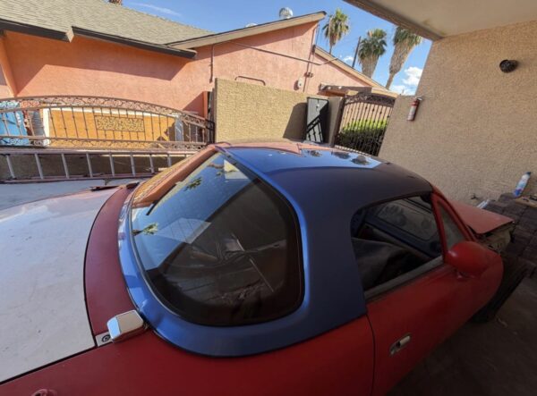 Used Blue Hardtop Roof with Rear Glass Window for Mazda Miata MX-5 (NA, 1990–1997)