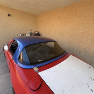 Used Blue Hardtop Roof with Rear Glass Window for Mazda Miata MX-5 (NA, 1990–1997)
