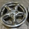 OEM Mazda Miata NA/NB 15" Chrome 5-Spoke Alloy Wheels Set with Center Caps (4x100)