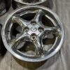 OEM Mazda Miata NA/NB 15" Chrome 5-Spoke Alloy Wheels Set with Center Caps (4x100)
