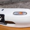 1990–1997 Mazda Miata MX-5 NA OEM Front Bumper Cover - Chaste White (UC) with Turn Signals & Emblem