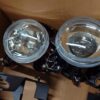 Dual Round Projector Headlight Assembly & Mounting Bracket Conversion Kit