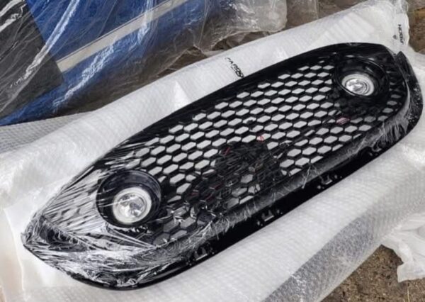 IMG_8178 Mazda Miata Black Honeycomb Front Grille with LED Fog Lights (NC2) Models